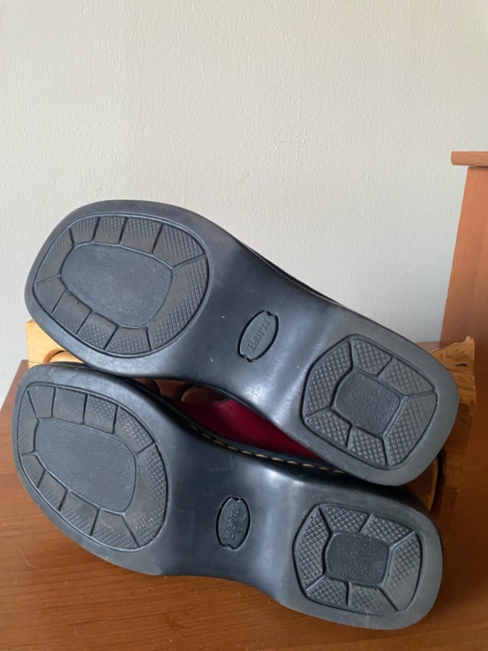 Born Red Leather Mary Jane Clogs - Picture 7 of 7